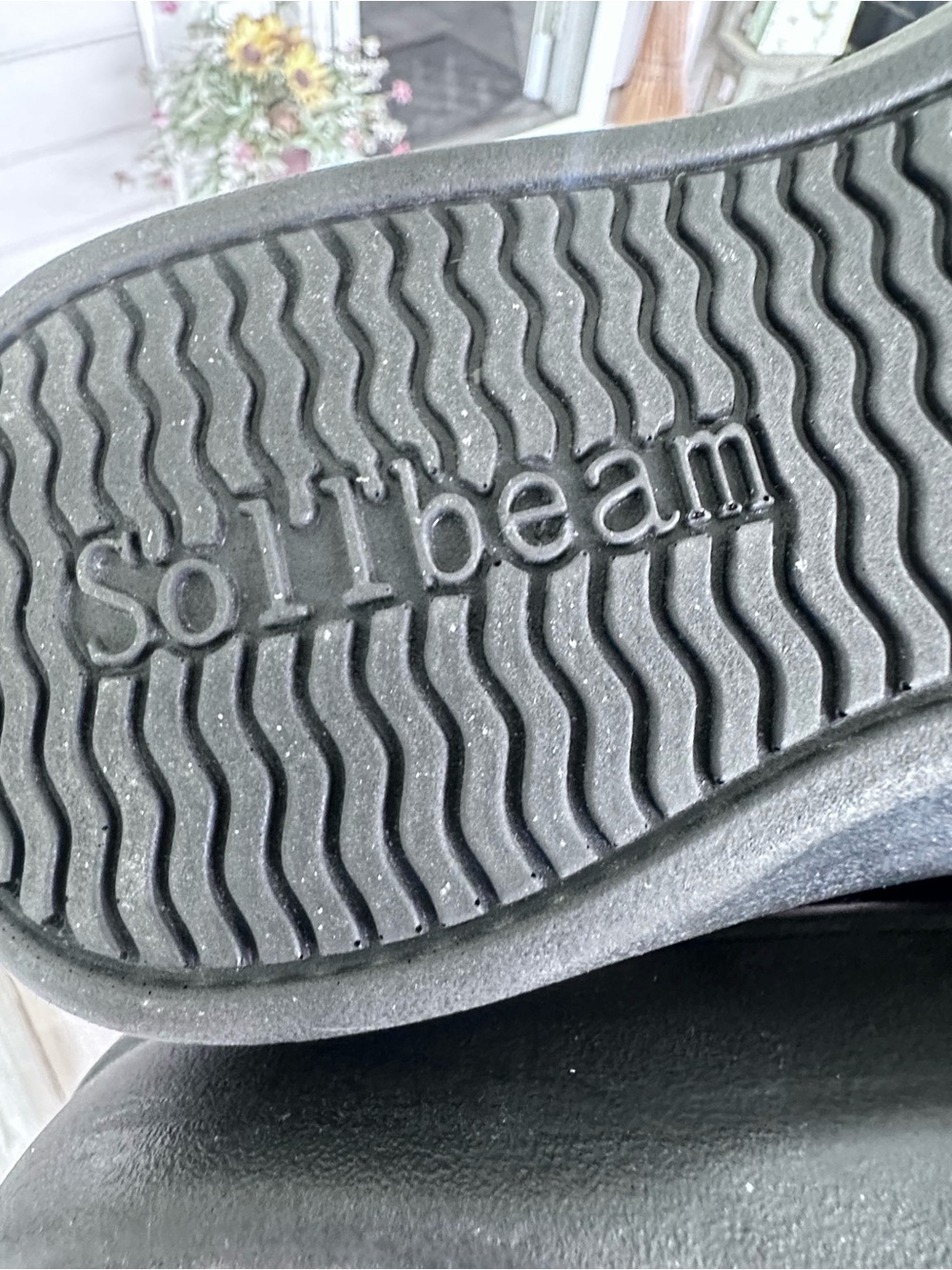 Sollbeam women's black orthotic flip flop arch support - Picture 4 of 7
